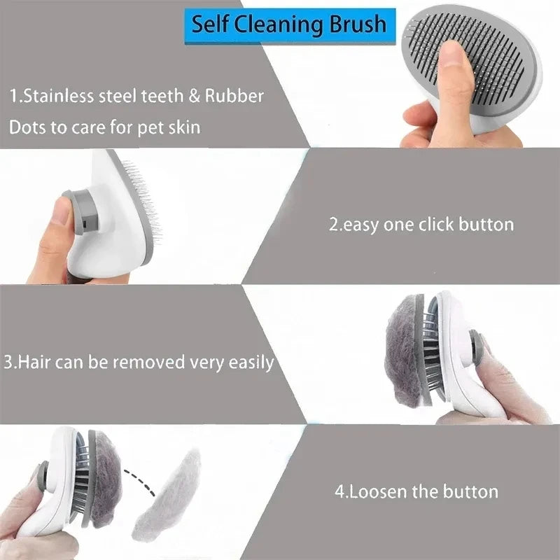 Hair cleaning comb