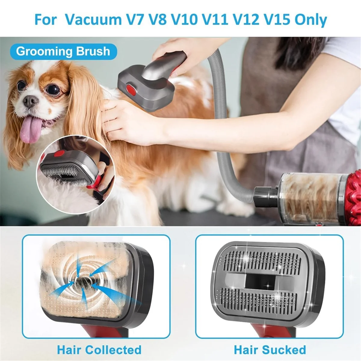 Pet Grooming Kit for Vacuum